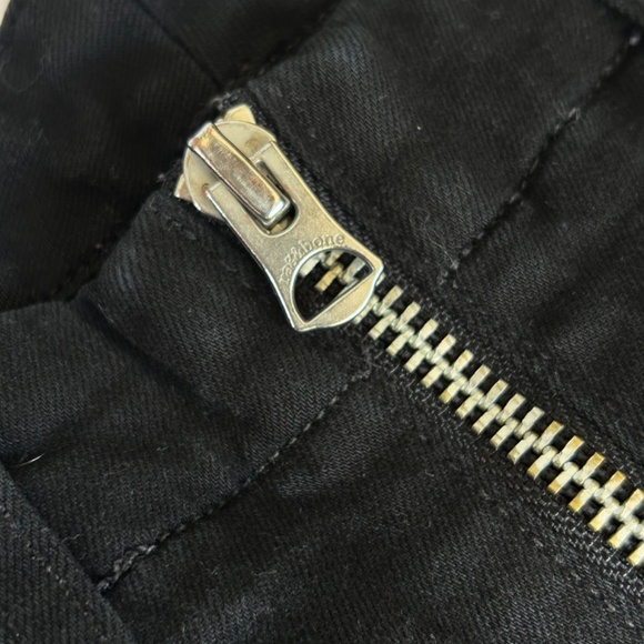 Rag & Bone Nina High-Rise Ankle Skinny Womens Sz 27 Jeans Black Exposed Zipper - Picture 6 of 13